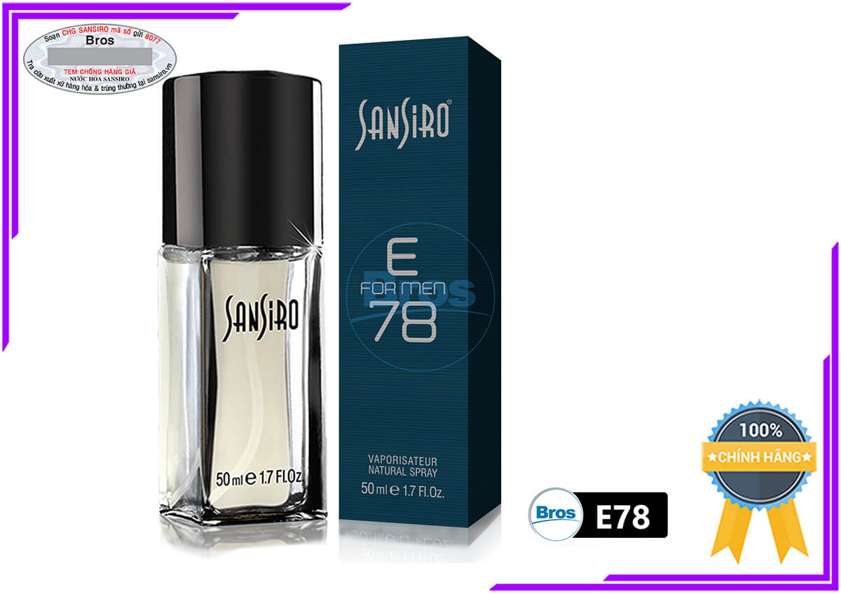 Nước Hoa Sansiro 50ML E78 Bvlgari - Acqva Pour Homme