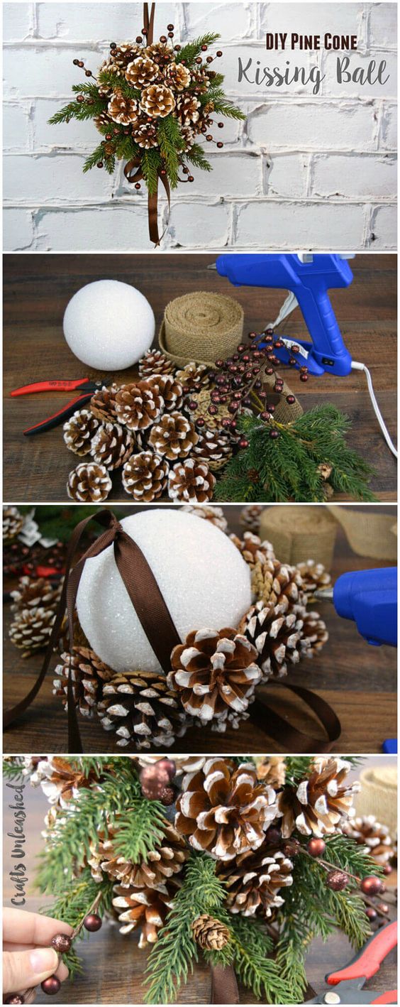 25 Beautiful DIY Pine Cone Crafts to Enjoy Making the Holiday Decoration