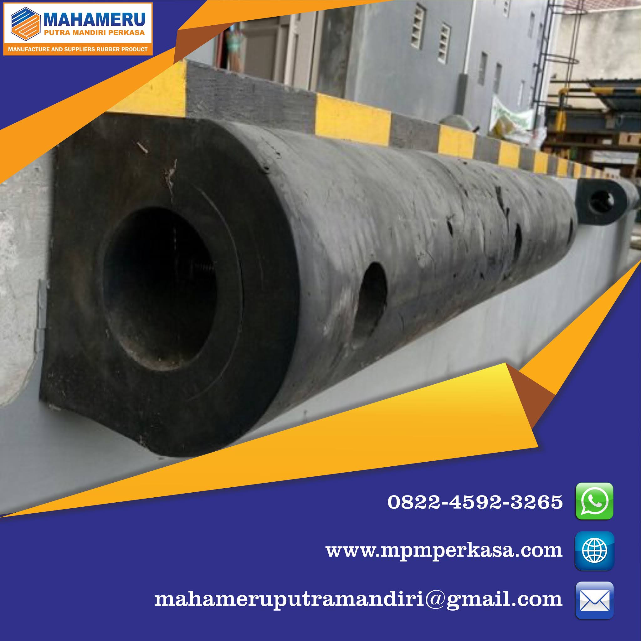 karet bumper gudangrubber bumper loading dock Surabaya