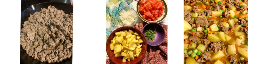 Picadillo ingredients - The Busy Abuelita