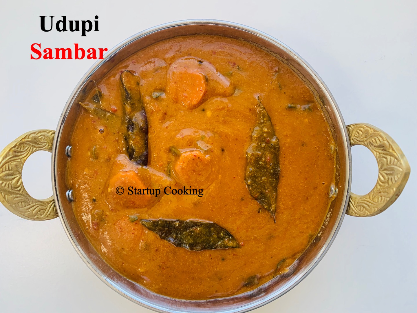 Udupi Sambar Recipe No Onion No Garlic Sambar Startup Cooking