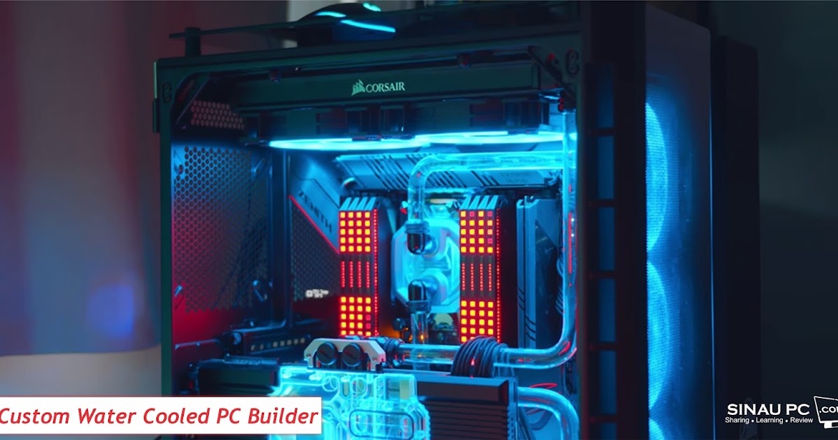 Custom Water Cooled PC Builder Tower EKWB and PCspesialist