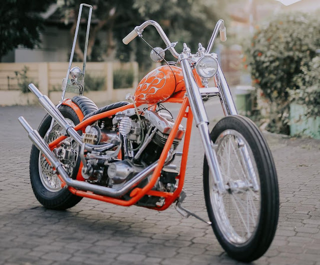 Harley Davidson Shovelhead By Queen Lekha Choppers Hell Kustom