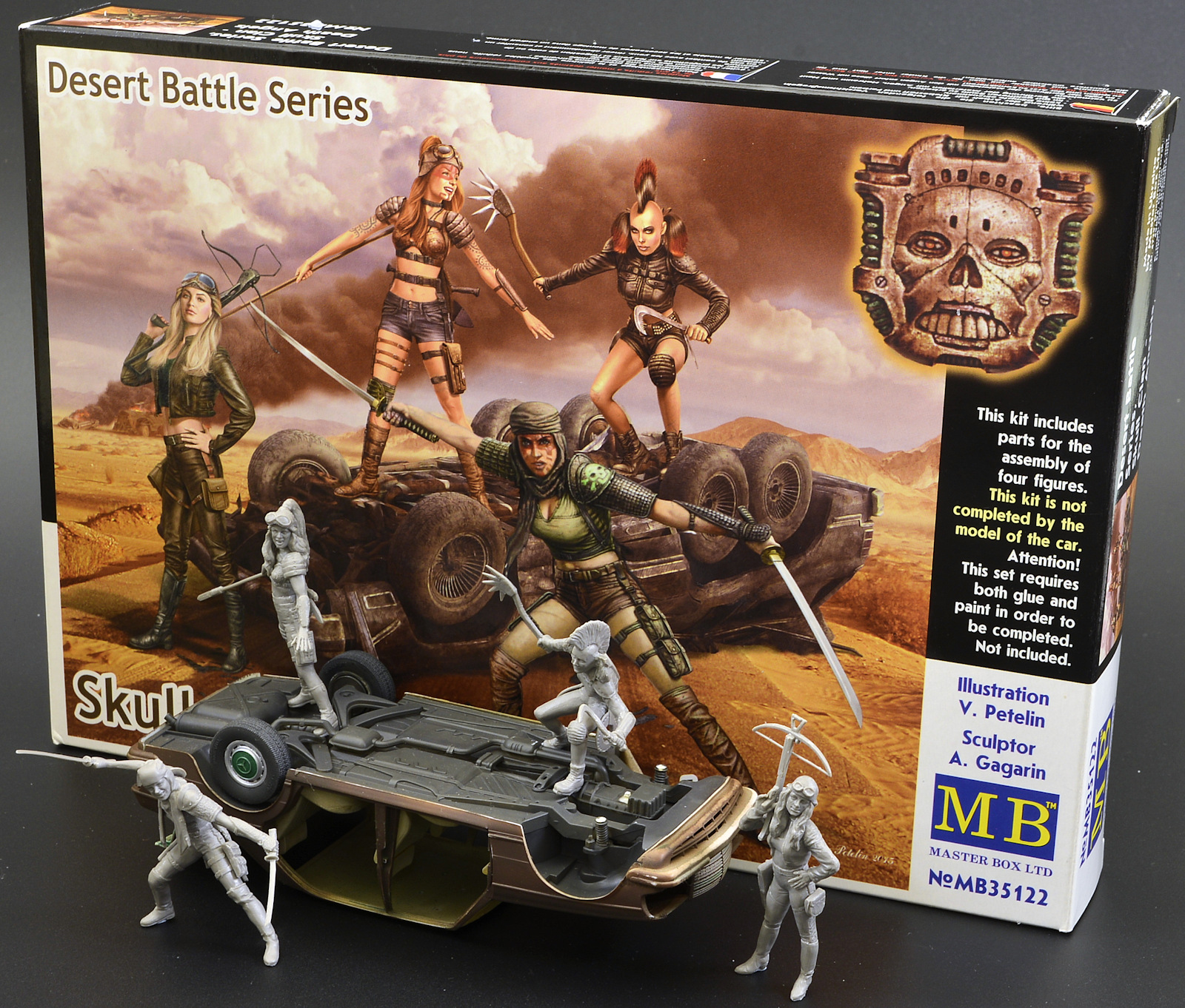 Masterbox 1:35 scale kit Desert Battle Series Skull Clan Death Angels  MAS35122