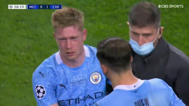 Kevin de Bruyne: Gelandang Manchester City mengalami patah tulang hidung dan rongga mata