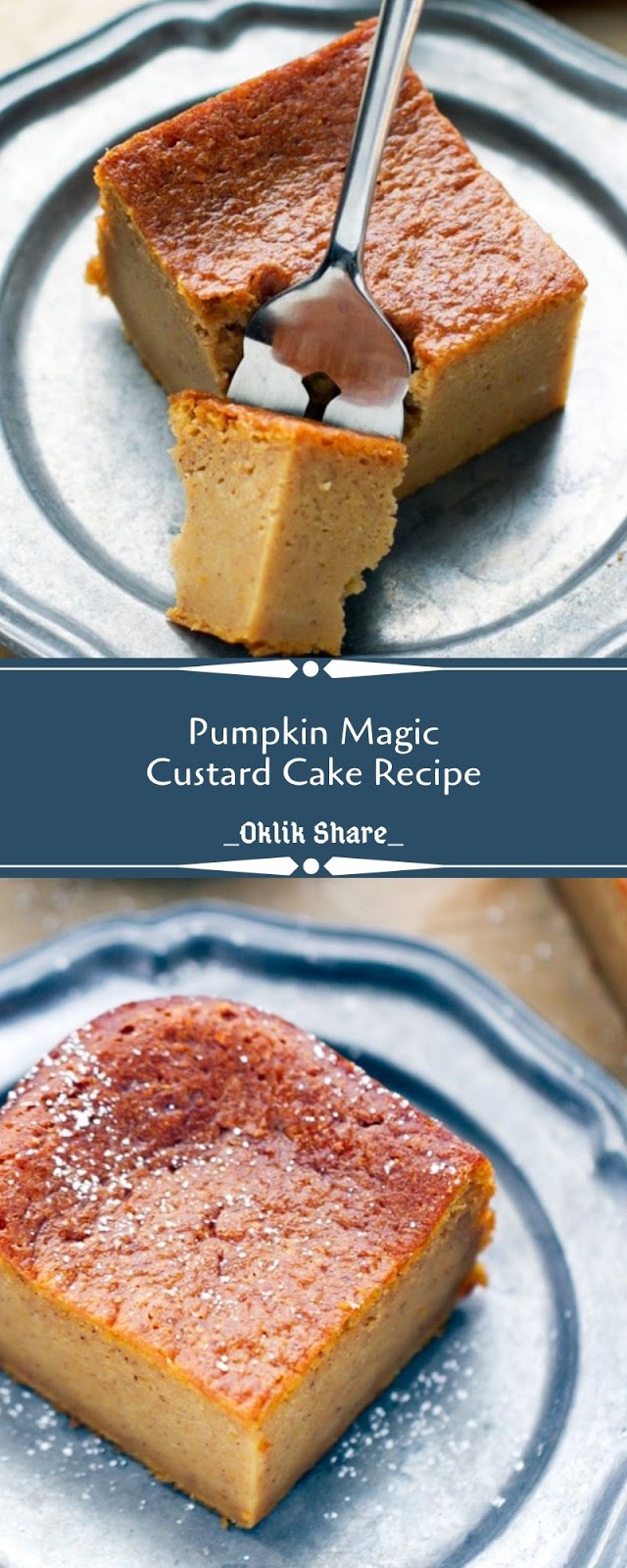 Pumpkin Magic Custard Cake Recipe