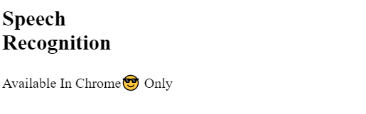 Speech Recognition Using JavaScript (Speechrecognition Project )