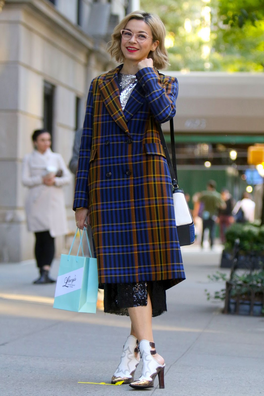 Julia Chan on the Set of Katy Keene in Park Avenue in New York 7 Oct-2019