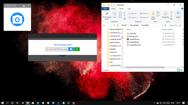 Captura de pantalla Windows PE