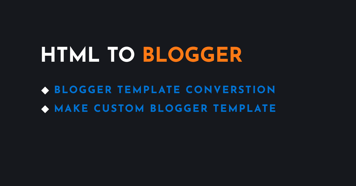 Convert HTML to Blogger XML