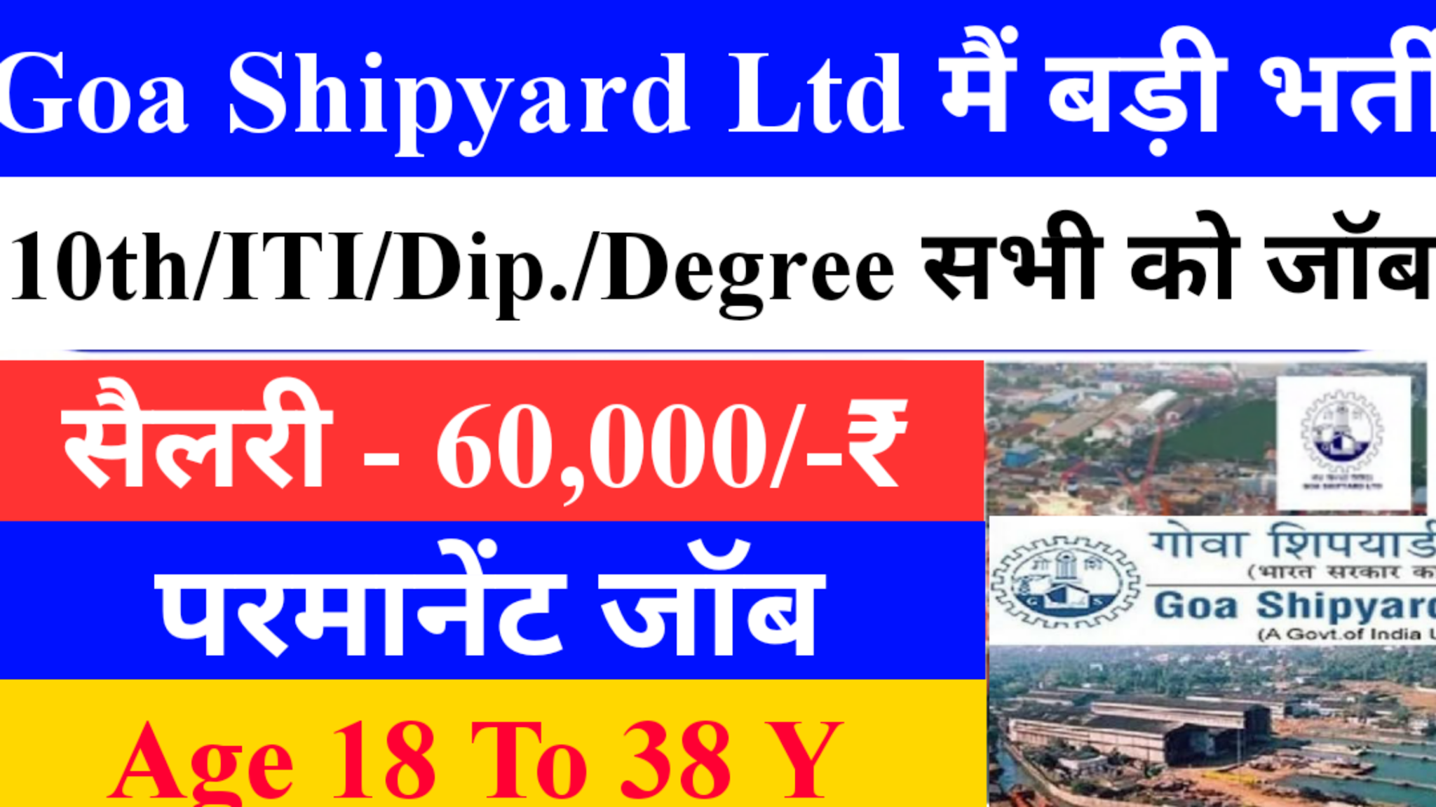 Goa Shipyard Ltd Recruitment 2021 Goa Shipyard Ltd Recruitment 2021