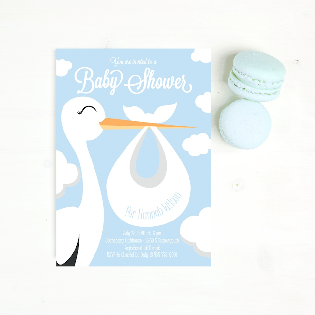 baby boy shower invitation