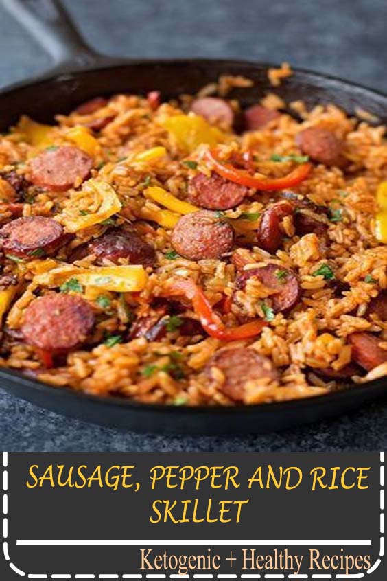 SAUSAGE, PEPPER AND RICE SKILLET Recipes Ione