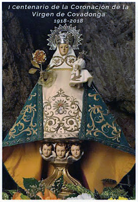 Virgen de Covadonga, tarjeta prefranqueada