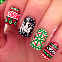 sweater nails christmas designs acrylic polishes