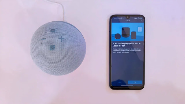 check if echo is on setup mode how to put echo dot in setup mode