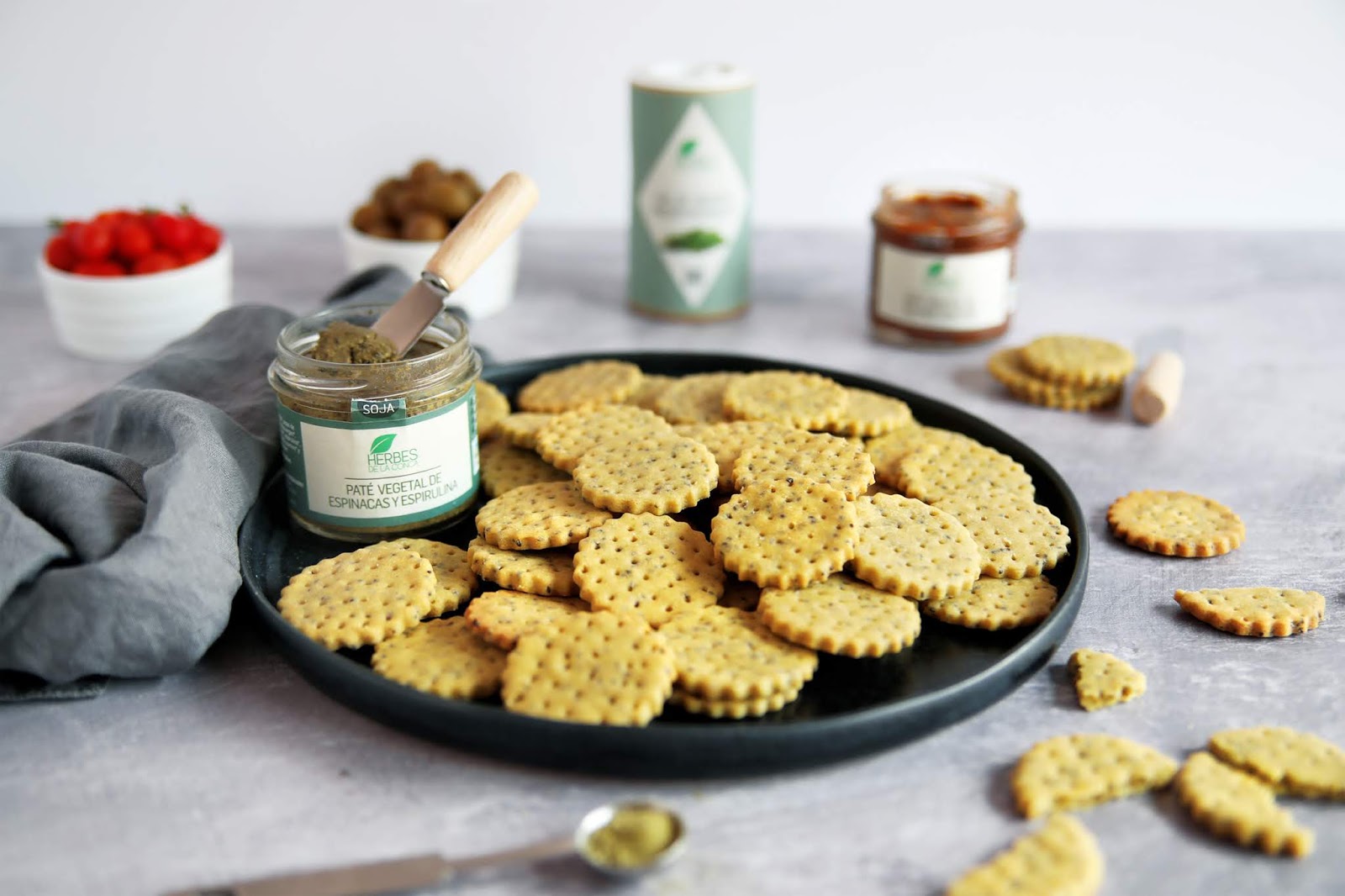 GlutenFree Crackers with Mediterranean Herbs