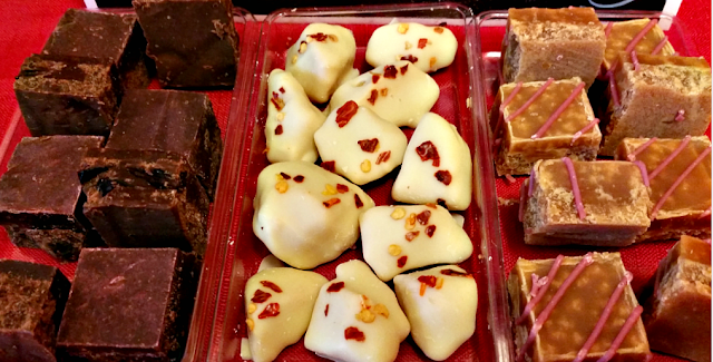 A selection of STIRRD fudge in trays 