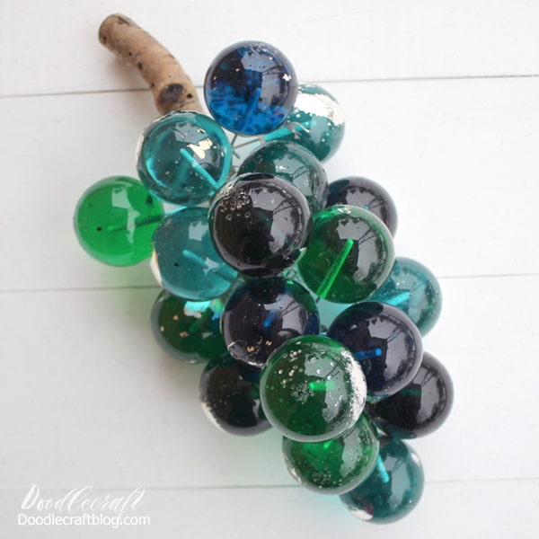 Retro Craft Vintage Resin Lucite Grapes DIY