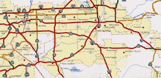 Us Route 60 Map California State Route 60/Former Us Route 60/70 Through The Moreno Valley  Badlands West To Riverside