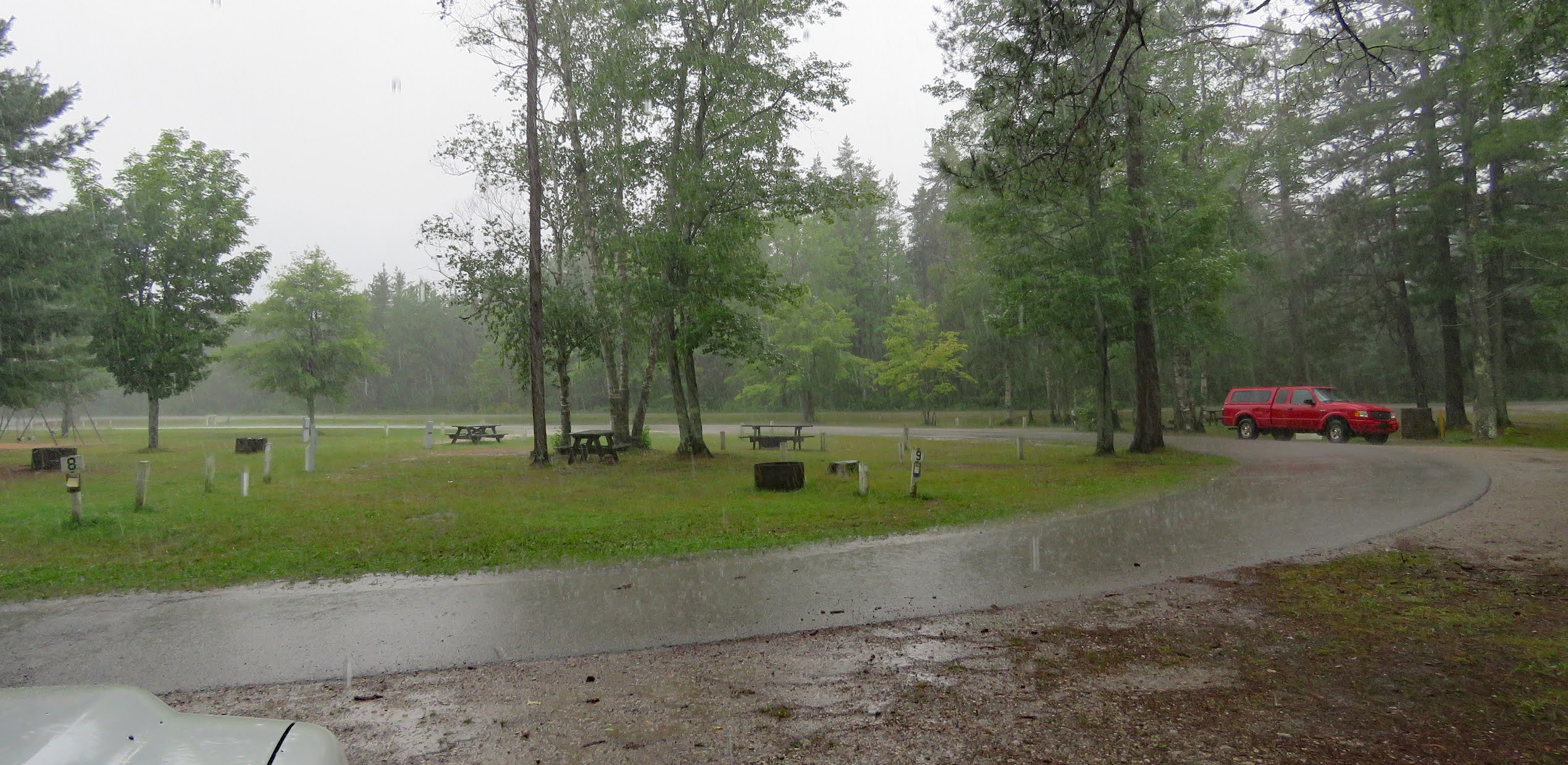 Rolling in an RV Wheelchair Traveling...... Seney Township Campground