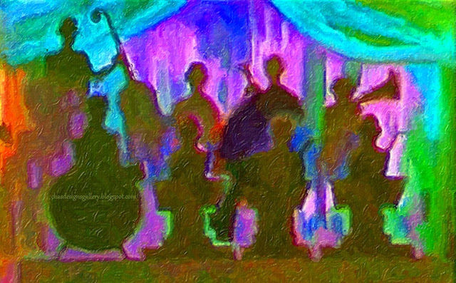 work of art - abstract painting - The Band