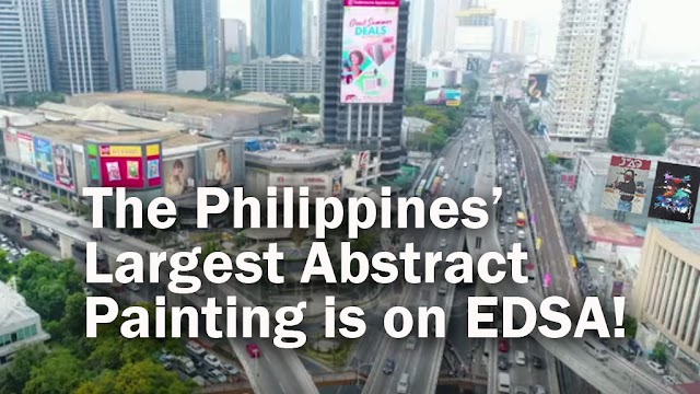 LOOK! The Philippines' Largest Abstract Painting is on a Spectacular EDSA Billboard!