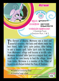 My Little Pony Mistmane Series 5 Trading Card