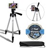 PIQTEQ Tripod 3110 Professional Lightweight Camera Stand with Mobile Clip Holder