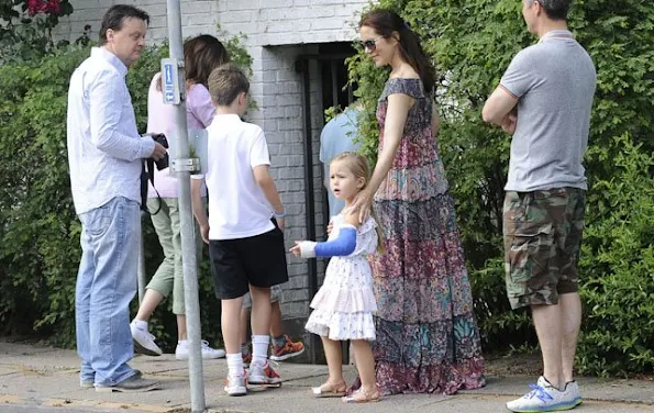 Crown Prince Frederik and his wife Crown Princess Mary their children Prince Christian, Princess Isabella, Prince Vincent and Princess Josephine