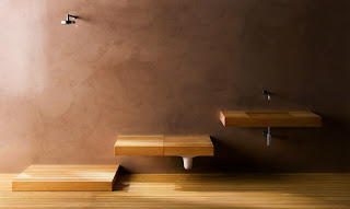 Marzua: Baño de madera por Matteo Thun