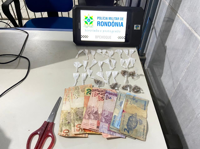 Polícia prende suspeito com várias porções de droga na zona sul