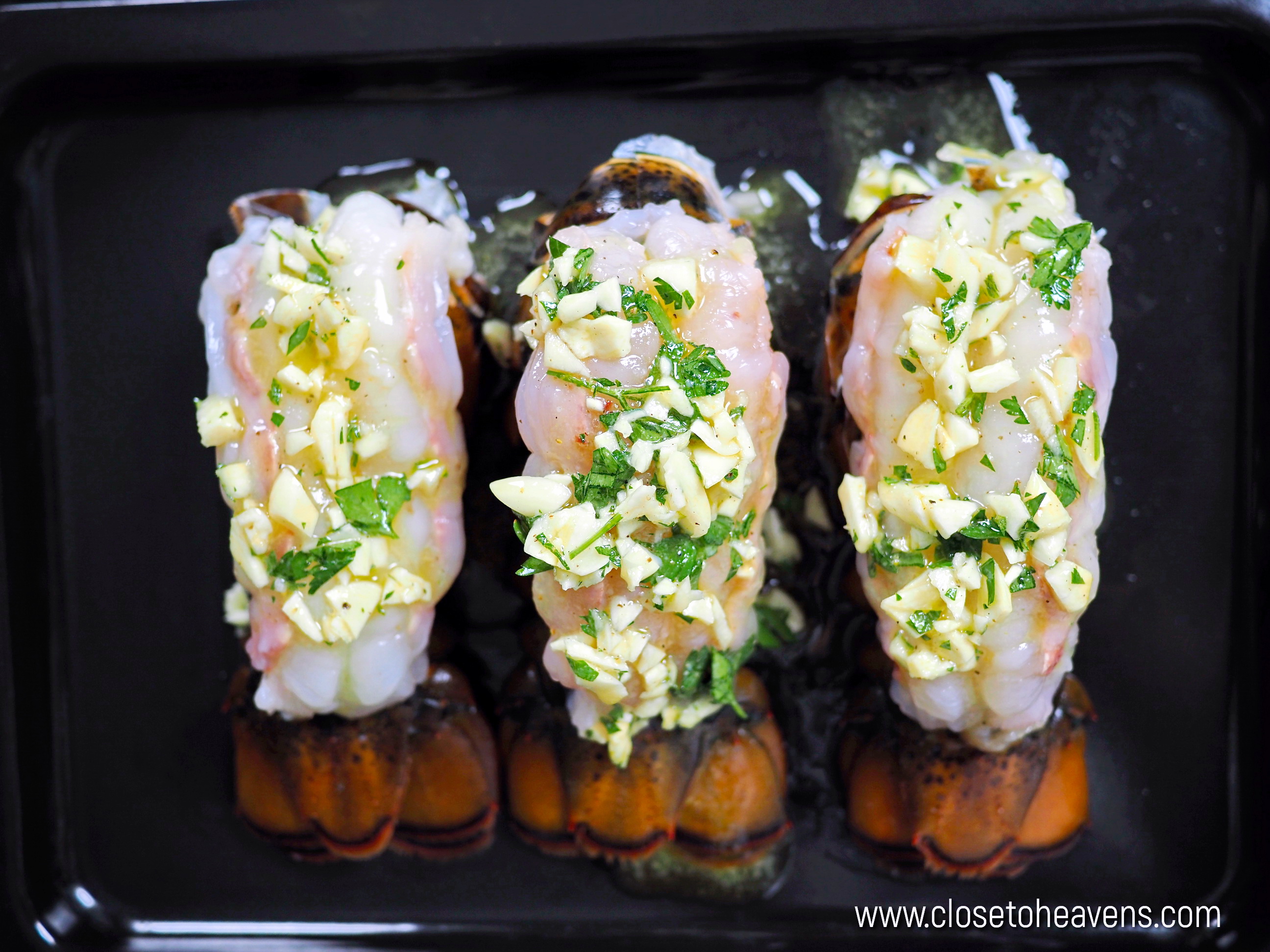 Garlic Butter Lobster Tails recipe สูตรหางกุ้ง ล็อบสเตอร์อบเนยกระเทียม