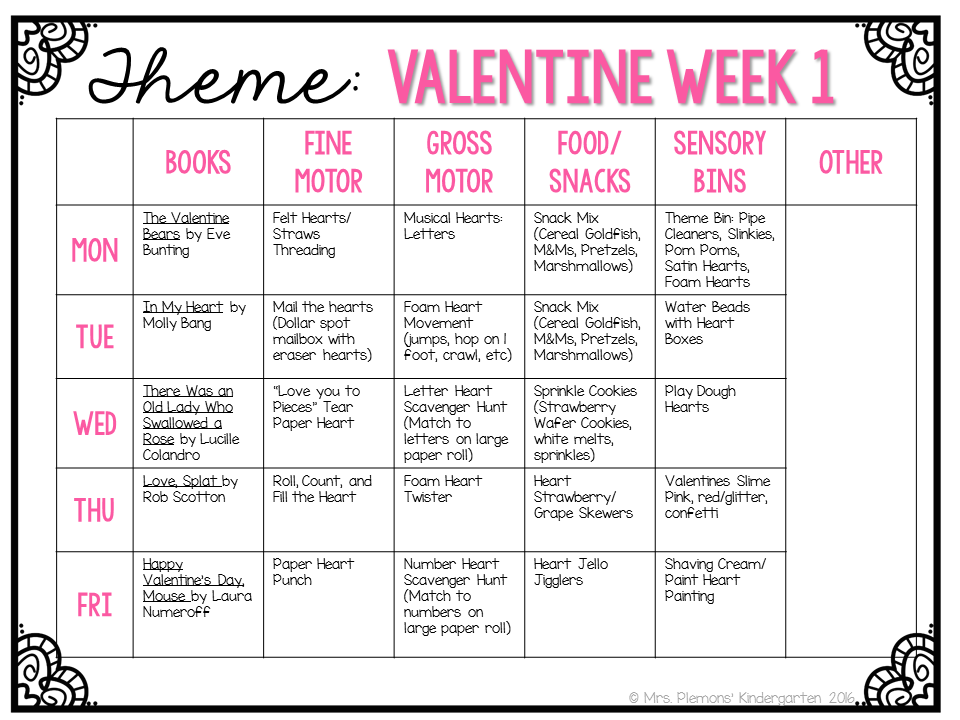 Tot School Tuesday: VALENTINES - Mrs. Plemons' Kindergarten