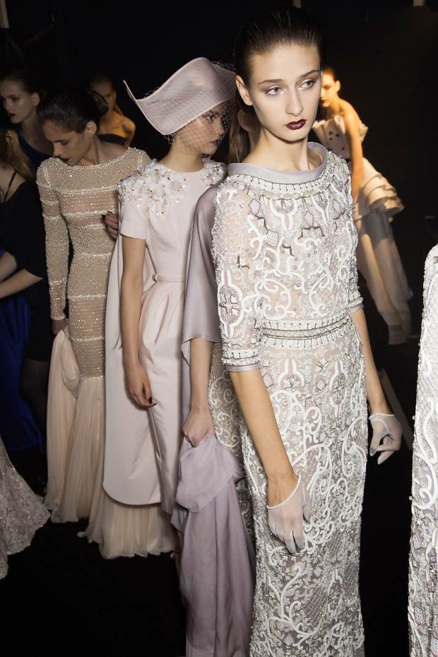  Beauty and  Backstage at Ralph and Russo Haute Couture Fall 2014