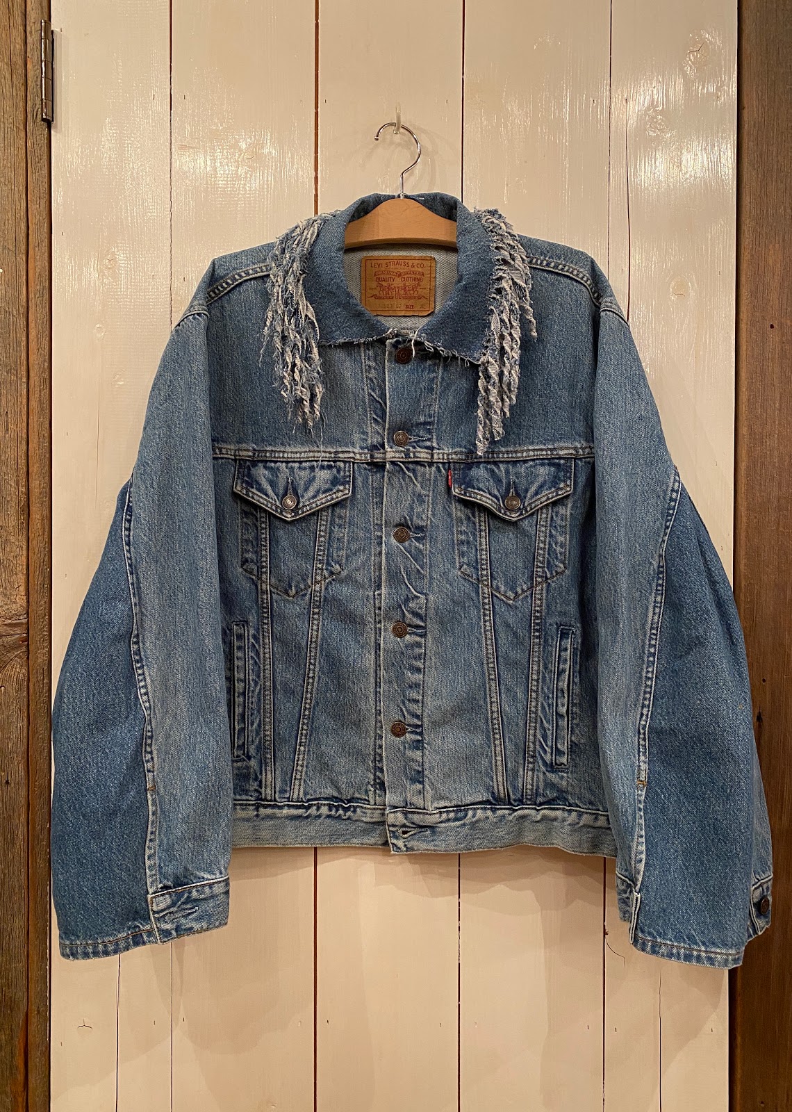 Annie Blue 🇺🇸 Levis★70503 🇺🇸 Remake Fringe Jacket 🇺🇸