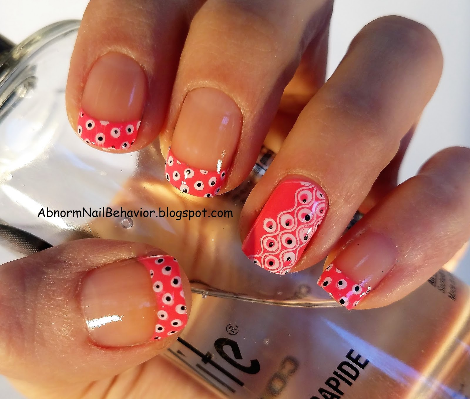 Neon Glitters Dot Manicure | BeautyBigBang