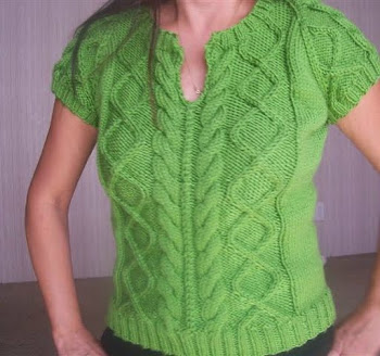 My favorite cabled top I made