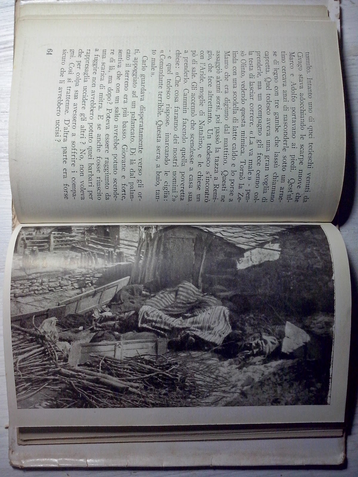 Trattoria Toschi Raffiche di mitra in montagna, Umberto Monti, 1946