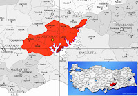 Samsat ilçesinin nerede olduğunu gösteren harita