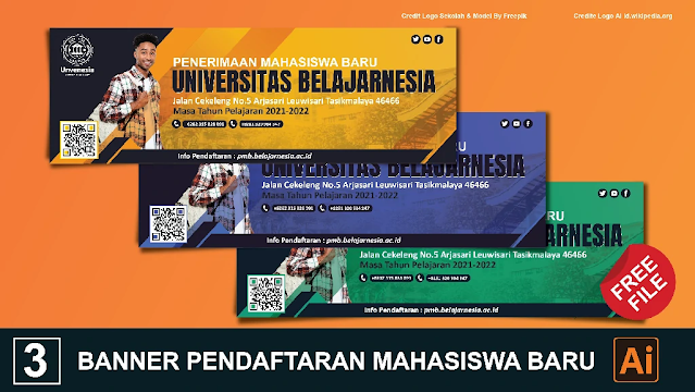 Free Spanduk : Download Kumpulan Banner Pendaftaran Mahasiswa Coreldraw Baru