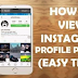How to See Instagram Profile Picture