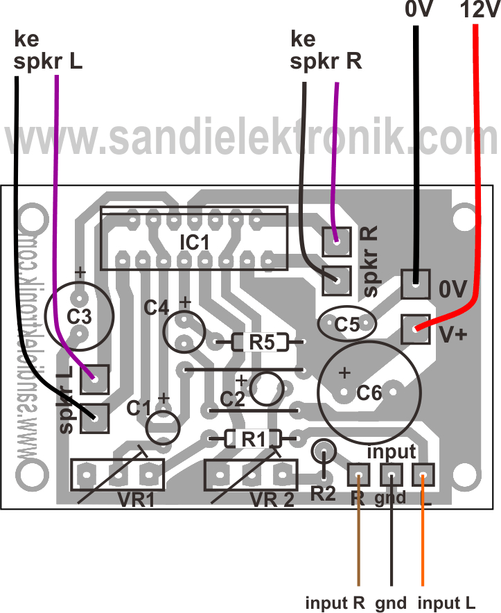 Amplifier BTL Stereo Yang Mudah Dibuat | Sandi Elektronik