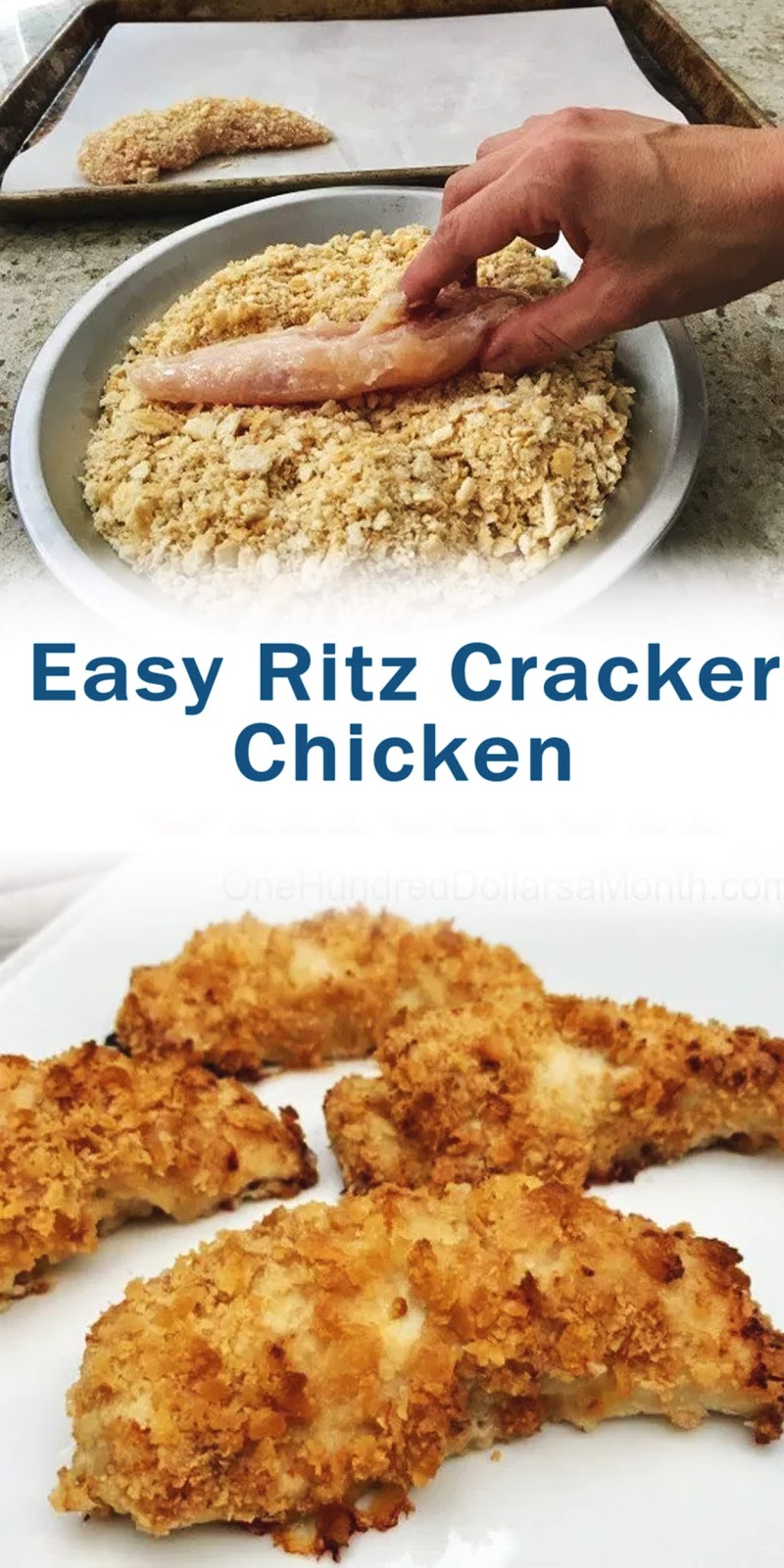 Easy Ritz Cracker Chicken