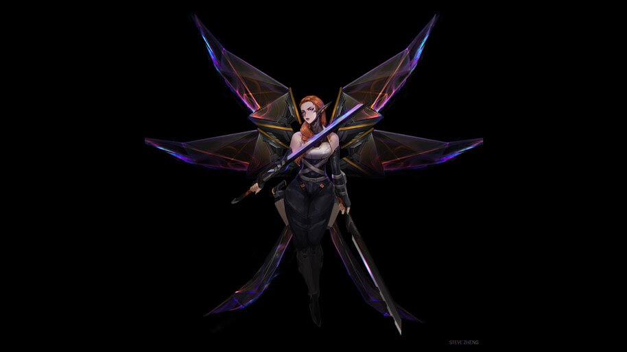 Kayle, PsyOps, LoL, Art, 8K, #7.2695