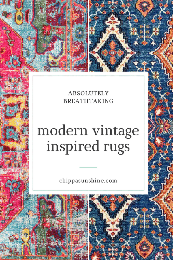 Modern Vintage Inspired Rugs ChippaSunshine