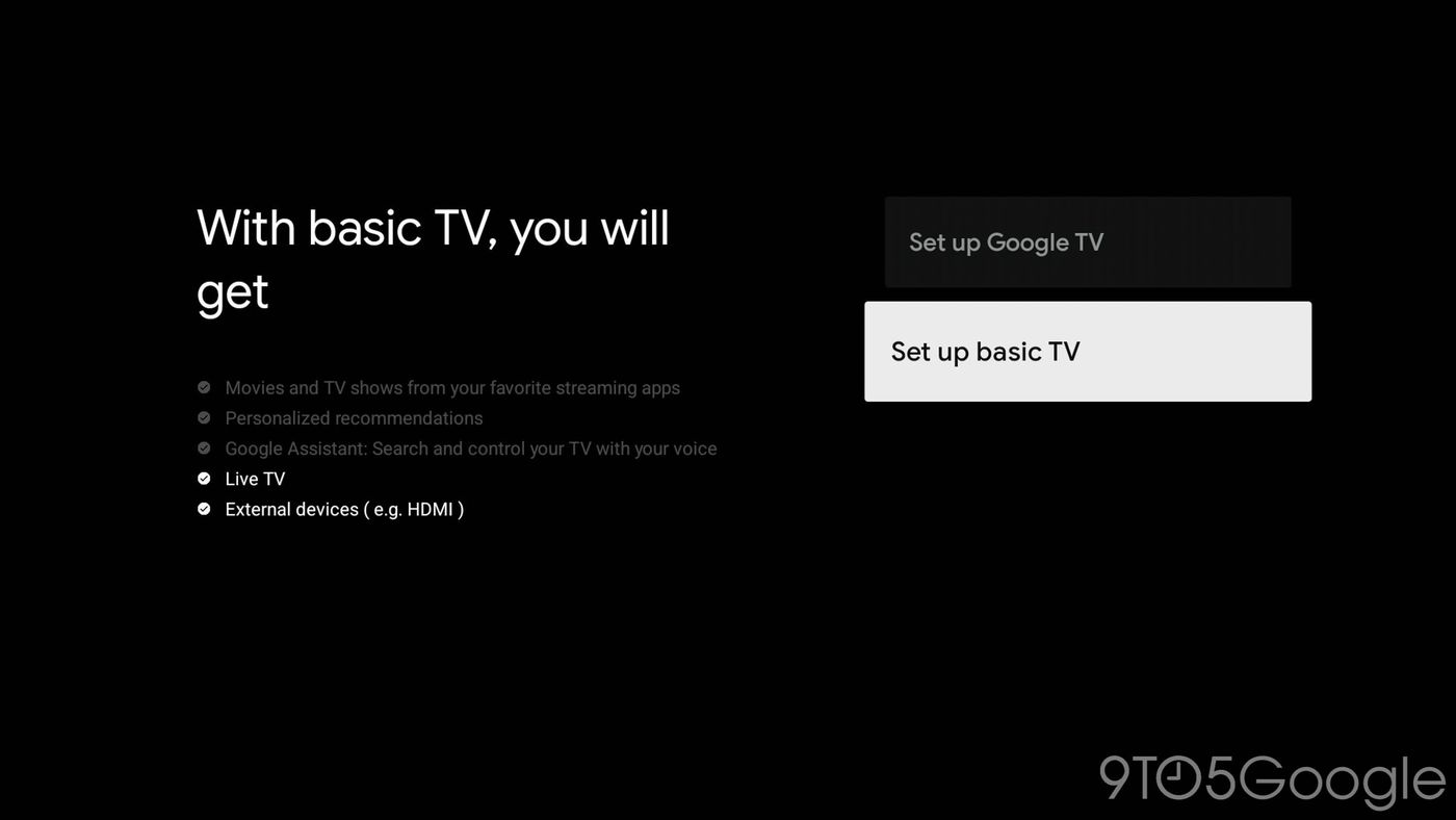 Google TV to Now Feature “Basic TV” Mode Visualistan
