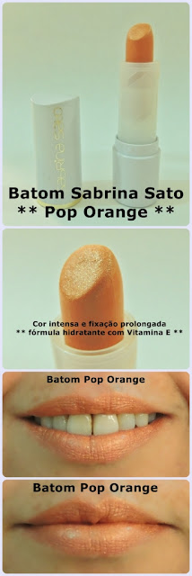 batom sabrina sato pop orange yes! cosmetics