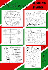 free Christmas coloring pages with Bible verses