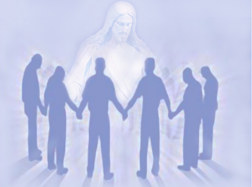 люди молятся вместе.